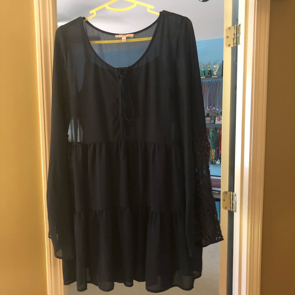 Navy Boho Dress Size M